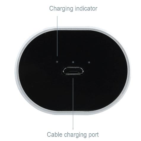 Для запитывания зарядной станции на ее корпусе предусмотрен разъем под USB-кабель